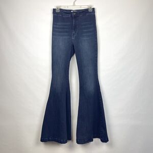 Kancan Women's 9/28 Tag Jainey High Rise Ultra Flare Stretch Jeans 26x33 Actual